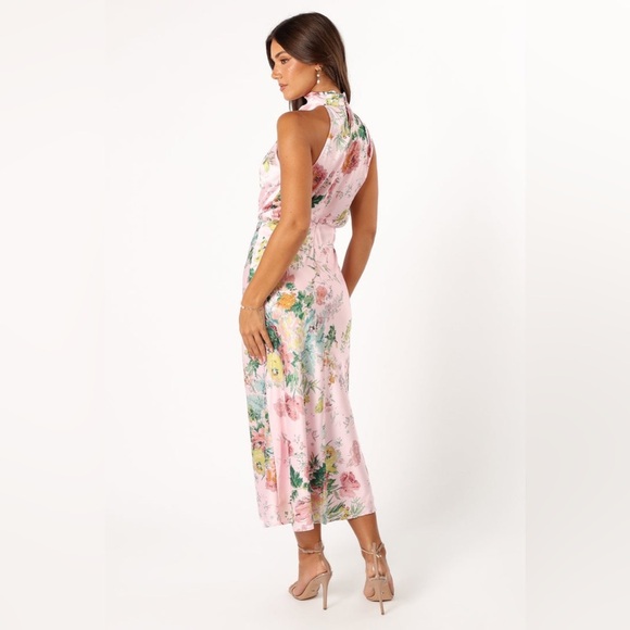 Petal & pup stain mock neck floral midi dress nwot - Picture 3 of 7